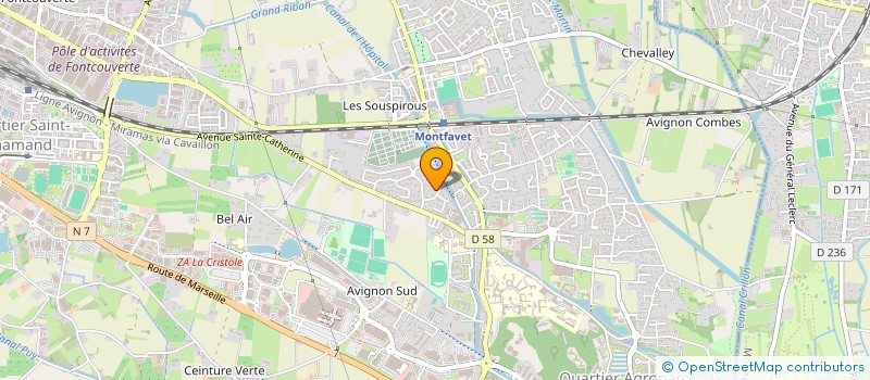 localisation de l'entreprise EMANE  AVIGNON