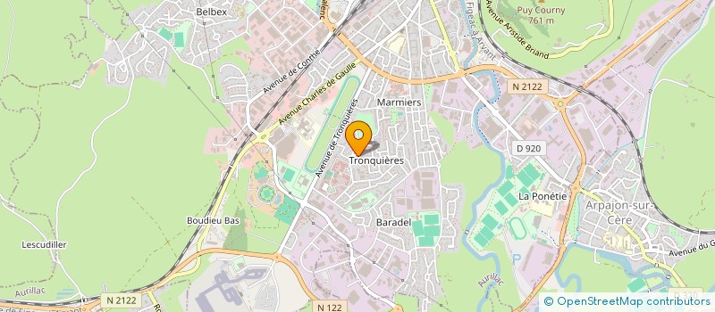 localisation de l'entreprise EMANE à AURILLAC