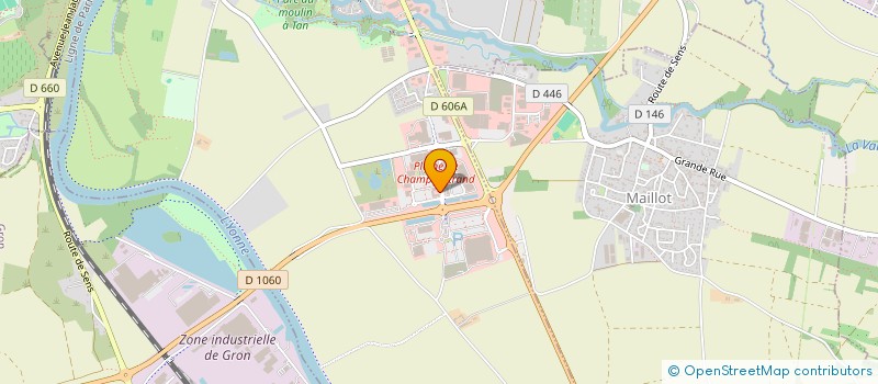 localisation de l'entreprise EMANIS à SENS