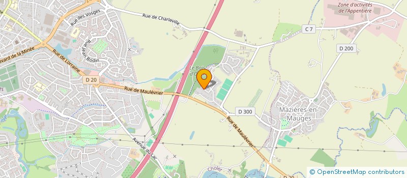localisation de l'entreprise EMANJUVA  CHOLET