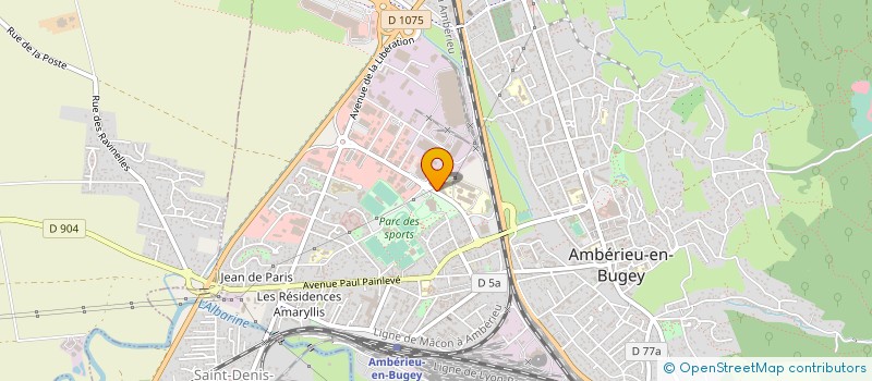 localisation de l'entreprise EMANN CHAUFFAGE à AMBERIEU-EN-BUGEY