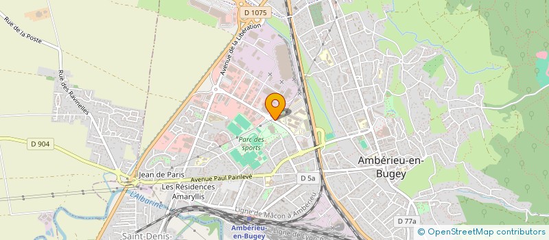 localisation de l'entreprise EMANN IMMOBILIER  AMBERIEU-EN-BUGEY