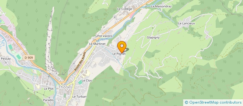 localisation de l'entreprise EMANOEL à THONES