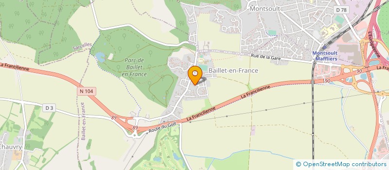 localisation de l'entreprise EMANUEL HOME COUTURE  BAILLET-EN-FRANCE