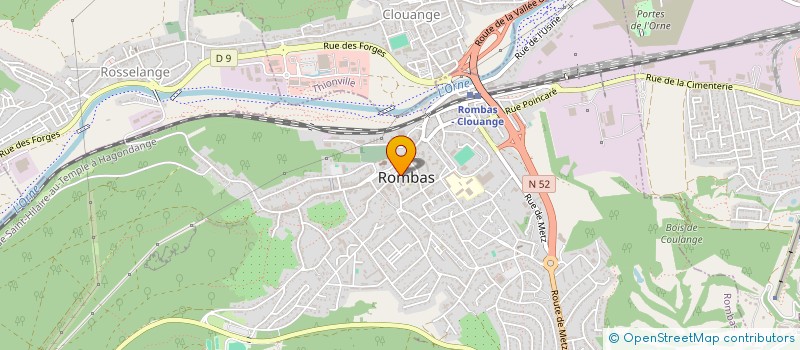 localisation de l'entreprise EMAP  ROMBAS