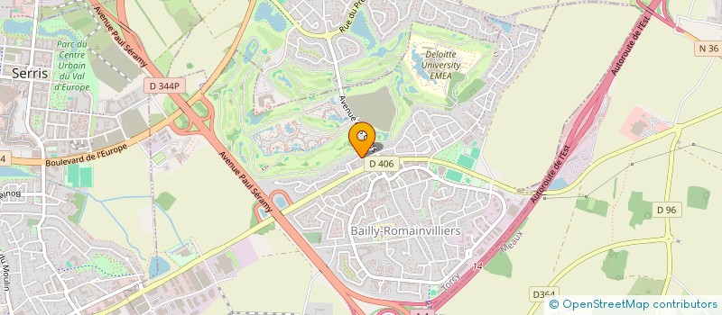 localisation de l'entreprise EMAP  BAILLY-ROMAINVILLIERS