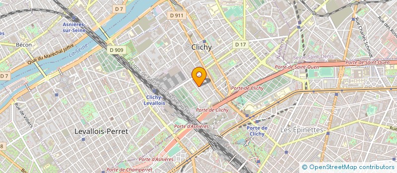 localisation de l'entreprise EMAP Q.S.E. à CLICHY