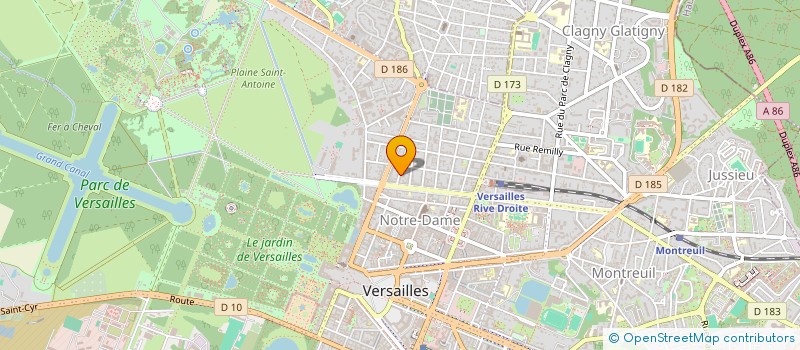 localisation de l'entreprise EMAR à VERSAILLES