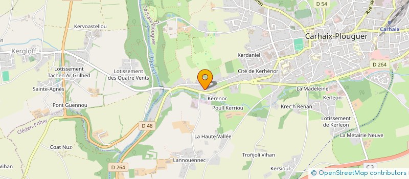 localisation de l'entreprise EMARA  CARHAIX-PLOUGUER