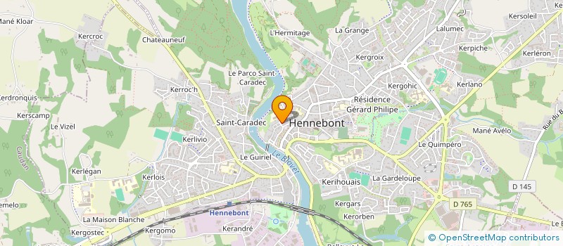 localisation de l'entreprise EMARI  HENNEBONT