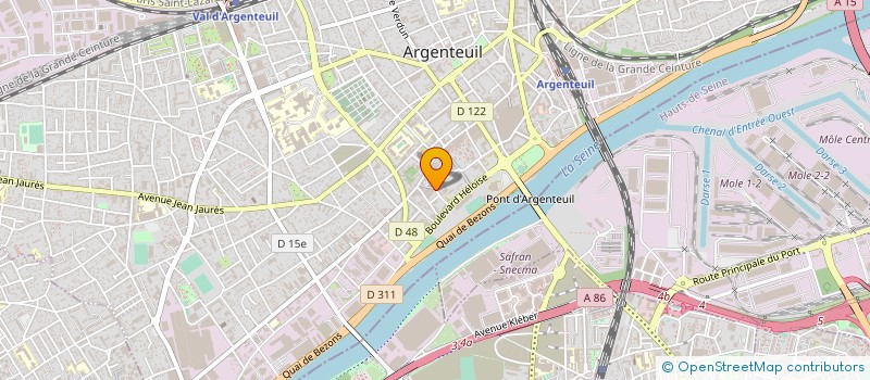 localisation de l'entreprise EMARO à ARGENTEUIL