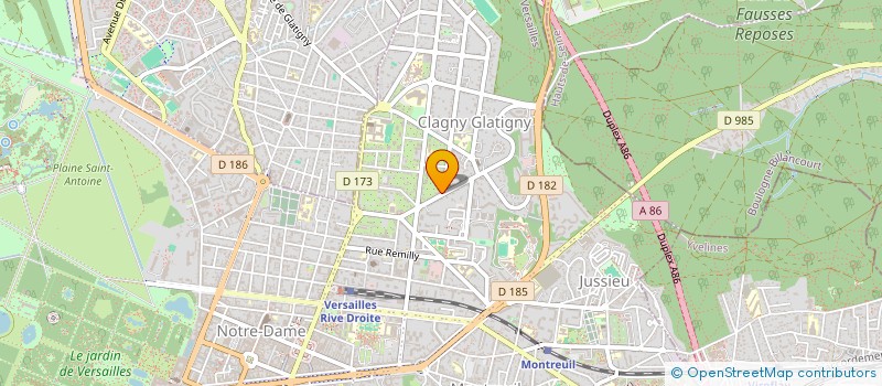 localisation de l'entreprise EMARO  VERSAILLES