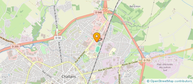localisation de l'entreprise EMARZIC à CHALLANS