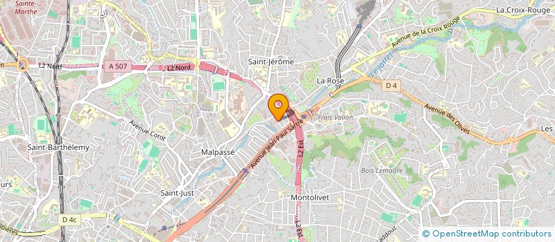 localisation de l'entreprise EMATECH à MARSEILLE