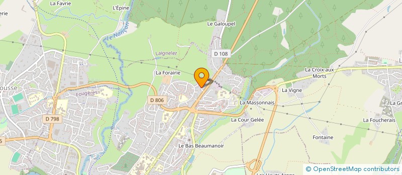 localisation de l'entreprise EMATHI  FOUGERES