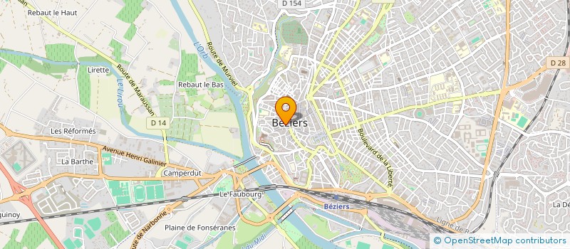 localisation de l'entreprise EMAUD à BEZIERS