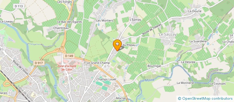 localisation de l'entreprise EMAURINE  CLISSON