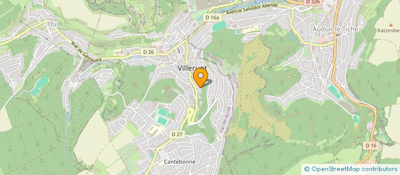 localisation de l'entreprise EMAUSY  VILLERUPT