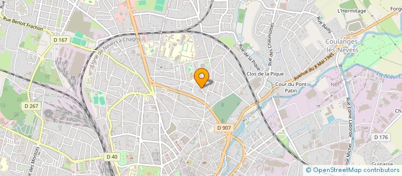 localisation de l'entreprise EMAUV à NEVERS