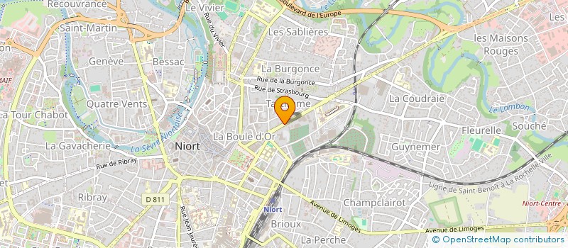 localisation de l'entreprise EMAUXTIFS PROD  NIORT