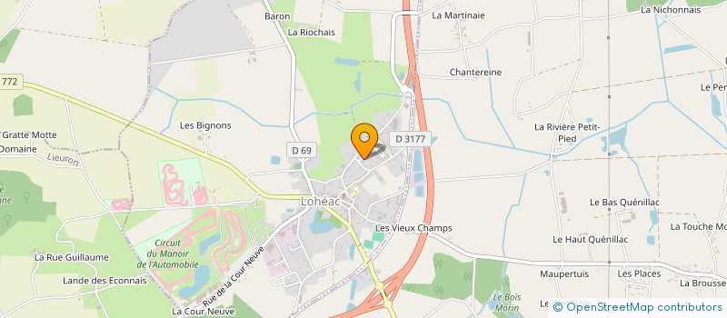 localisation de l'entreprise EMAX à LOHEAC