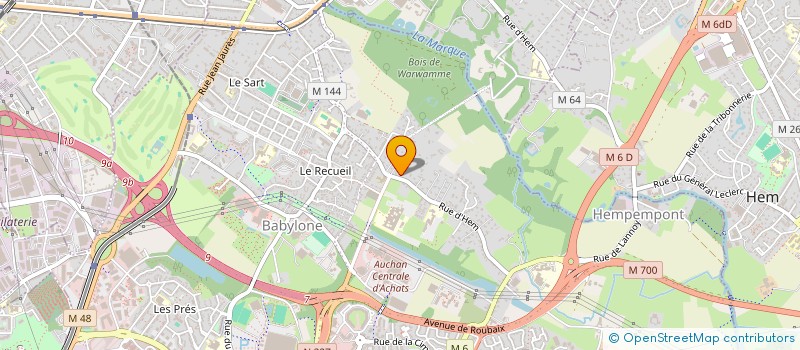 localisation de l'entreprise EMAX à VILLENEUVE-D'ASCQ