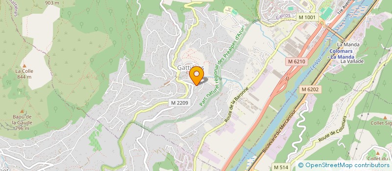 localisation de l'entreprise EMAX  GATTIERES