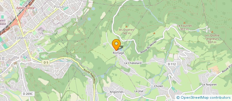 localisation de l'entreprise EMAX  POISAT