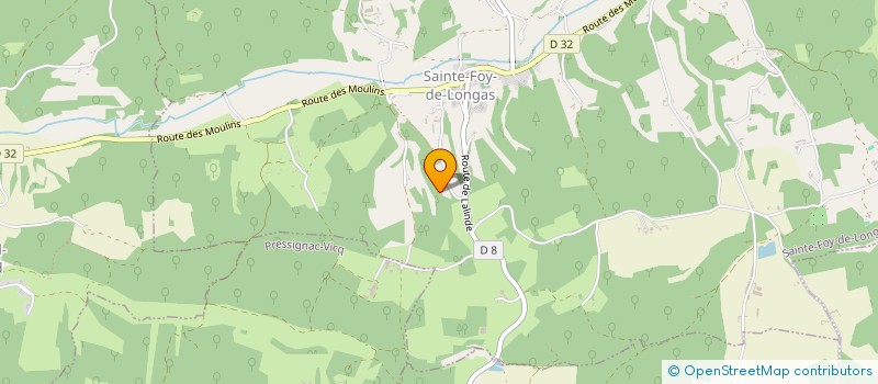 localisation de l'entreprise EMAXYPAU  SAINTE-FOY-DE-LONGAS