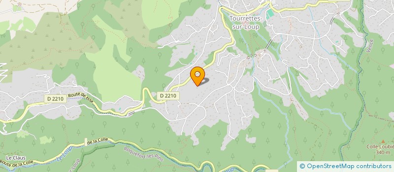 localisation de l'entreprise EMAZUR à TOURRETTES-SUR-LOUP
