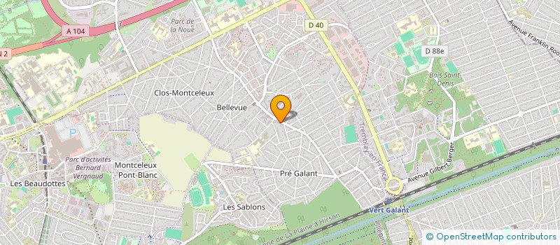 localisation de l'entreprise EMB à VILLEPINTE