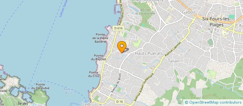 localisation de l'entreprise EMB 83 à SIX-FOURS-LES-PLAGES