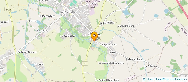 localisation de l'entreprise EMB  LA PLANCHE