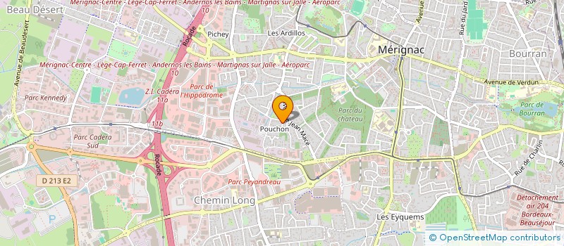 localisation de l'entreprise EMB  MERIGNAC