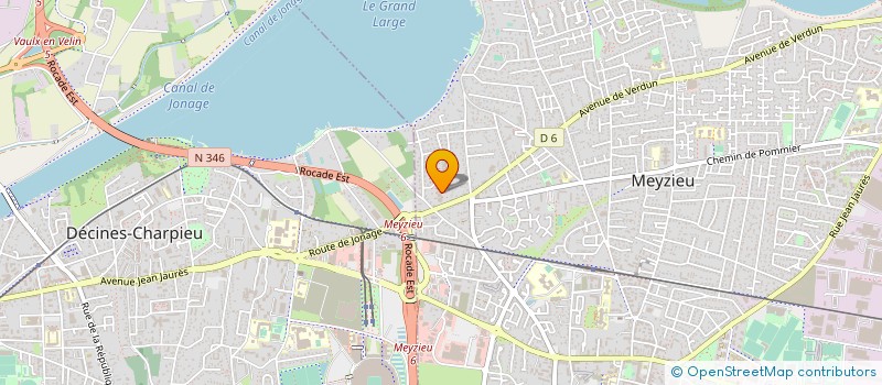 localisation de l'entreprise EMB à MEYZIEU