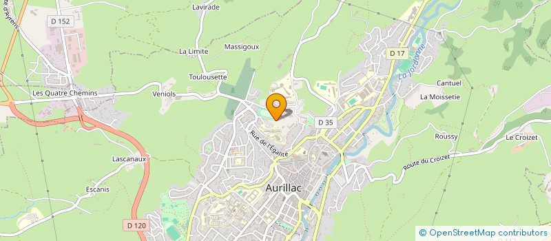 localisation de l'entreprise EMB à AURILLAC