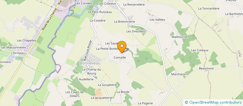 localisation de l'entreprise EMB  BONNEVEAU