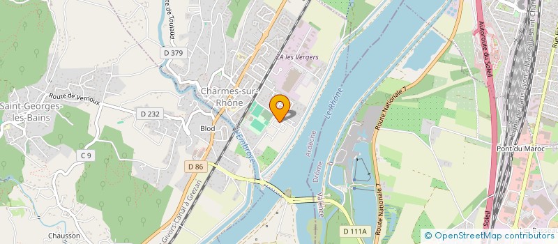 localisation de l'entreprise EMB CLIMATISATION & ELECTRICITE à CHARMES-SUR-RHONE