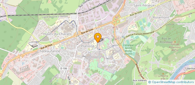 localisation de l'entreprise EMB CONSEIL  BESANCON