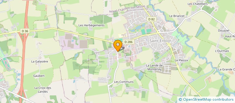 localisation de l'entreprise EMB CONSTRUCTION  ORGERES