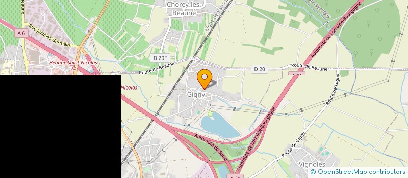 localisation de l'entreprise EMB'ELLIE à BEAUNE