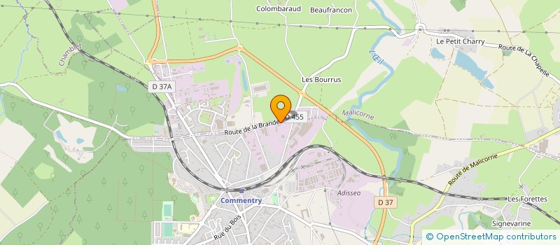 localisation de l'entreprise EMB PALETTES à COMMENTRY