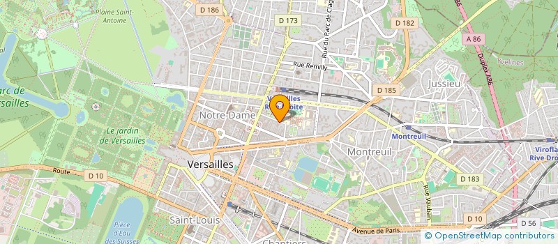 localisation de l'entreprise EMB SERVICE à VERSAILLES