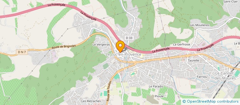 localisation de l'entreprise EMB SERVICES  LE LUC