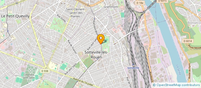 localisation de l'entreprise EMB TRANSPORTS à SOTTEVILLE-LES-ROUEN
