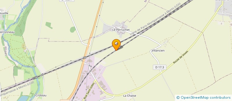 localisation de l'entreprise EMB USINAGE à BONNEVAL