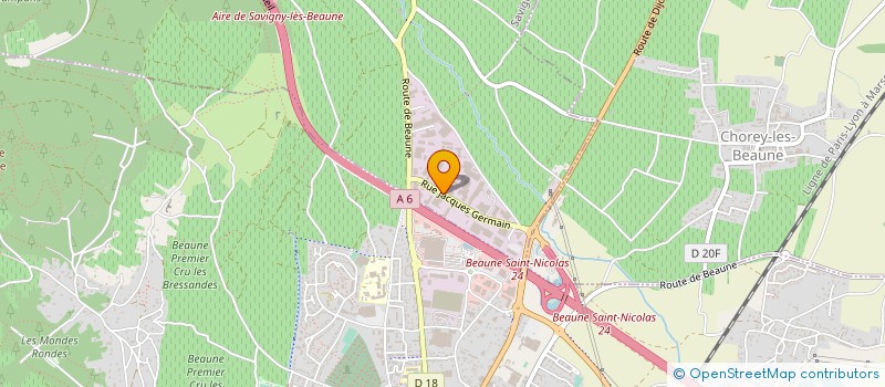 localisation de l'entreprise EMBAG à SAVIGNY-LES-BEAUNE