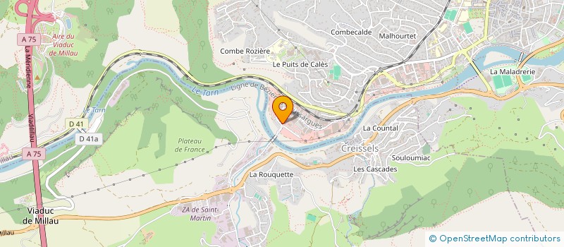 localisation de l'entreprise EMBAL à MILLAU