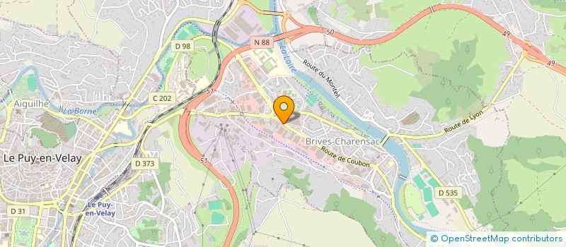 localisation de l'entreprise EMBAL'43  BRIVES-CHARENSAC