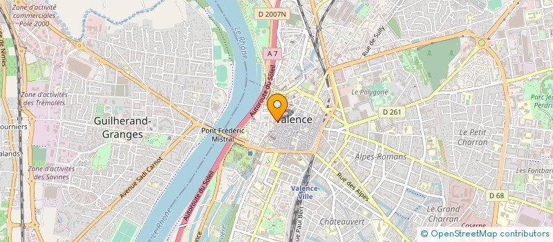 localisation de l'entreprise EMBAL'BOX à VALENCE